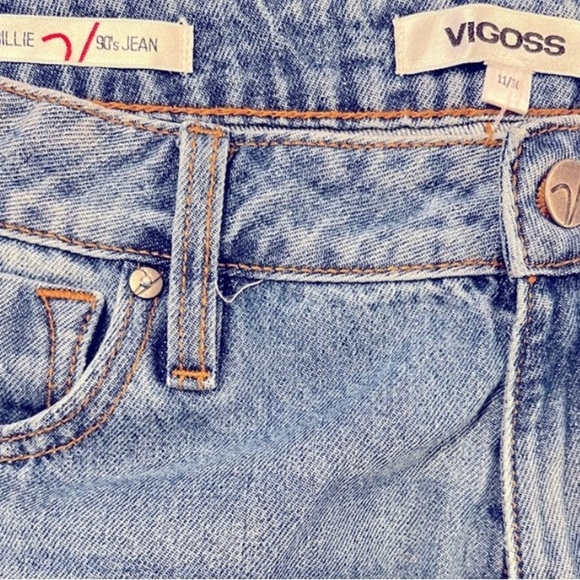 NEW VIGOSS- Ripped Super High Waist Tapered Jeans - Picture 6 of 7
